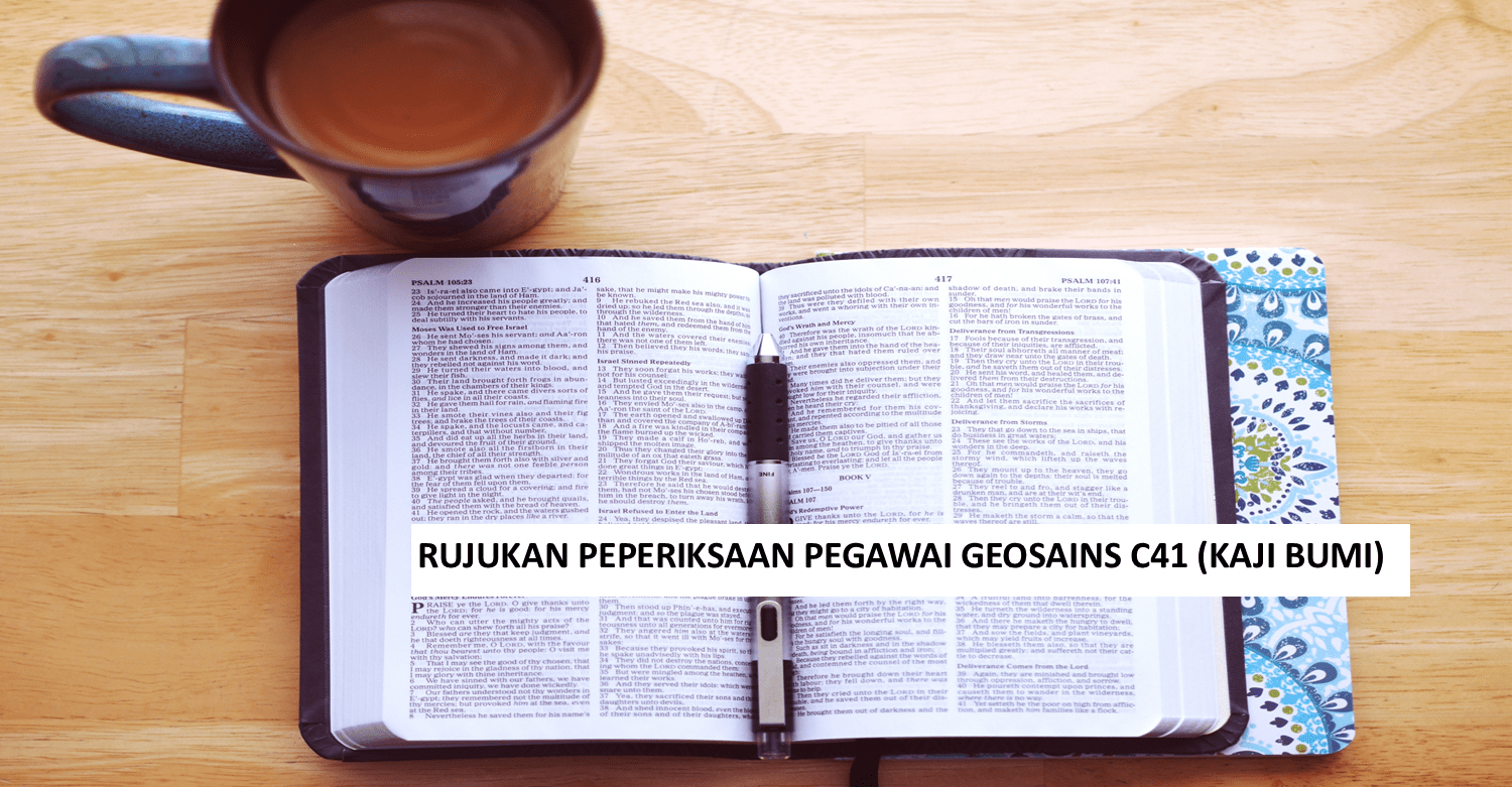 Contoh Soalan Peperiksaan Pegawai Geosains C41 (Kaji Bumi)